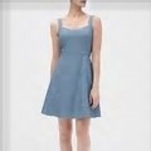 Chambray Fit and Flare Dress